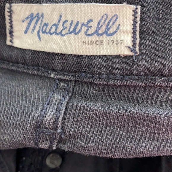 MADEWELL Distressed Black High Riser Skinny Jeans High Waisted Trendy Casual 28 - Picture 9 of 12